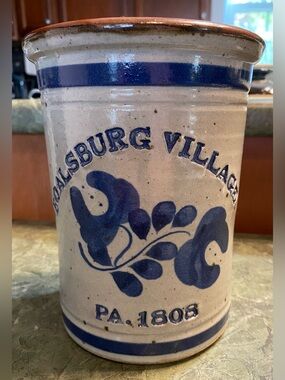 Boalsburg Village PA Stoneware Crock / Vase